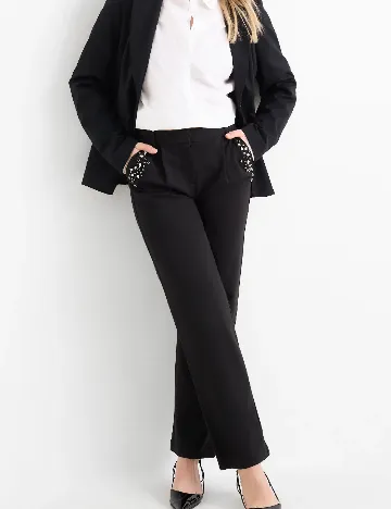 Pantaloni C&A, negru Negru