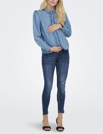 Blugi Only Maternity, albastru