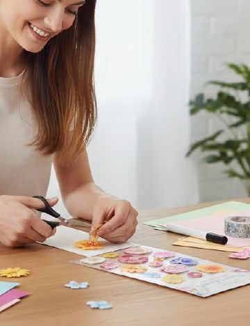 Set stickere autocolante 3D Hobby Flora, mix culori