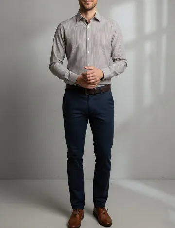 Camasa Zara, maro/alb