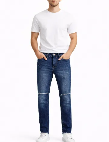 Blugi Bershka, albastru