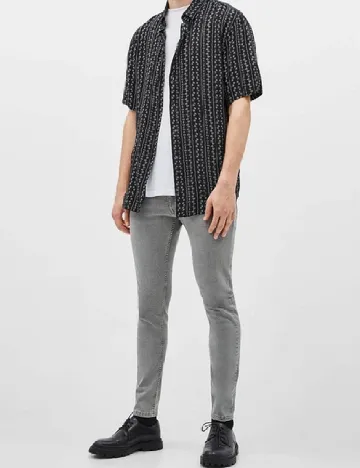 Blugi Bershka, gri Gri