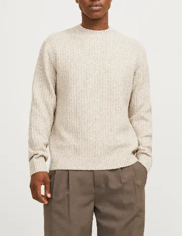 Pulover Jack&Jones, crem