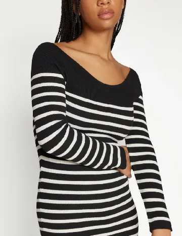 Rochie scurta Only, negru/alb Negru