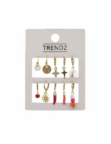 Set Cercei Trendz, auriu Galben