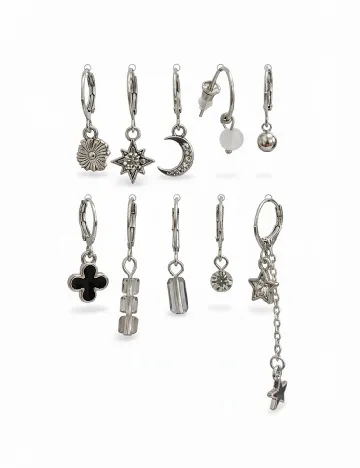 Set Cercei Trendz, argintiu