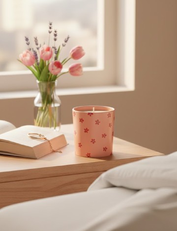 Lumanare parfumata KAPIMEX, roz