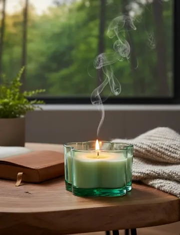 Lumanare parfumata ACTION, verde