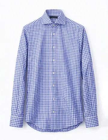 Camasa Zara, alb/albastru