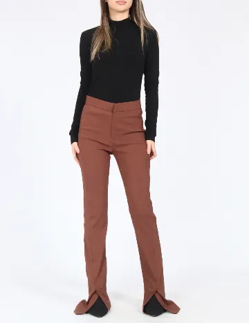 Pantaloni Zara, maro