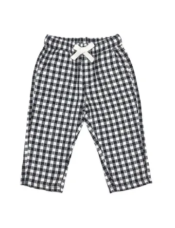 Pantaloni Zara, negru/alb