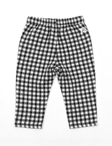 Pantaloni Zara, negru/alb