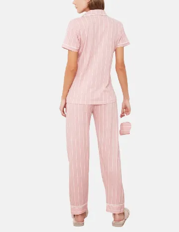 Pijama TRENDYOL, roz/alb