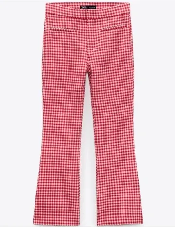 Pantaloni Zara, rosu