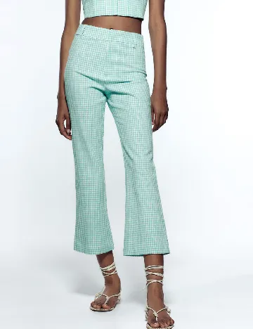 Pantaloni Zara, turcoaz