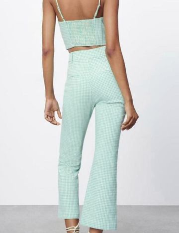 Pantaloni Zara, turcoaz