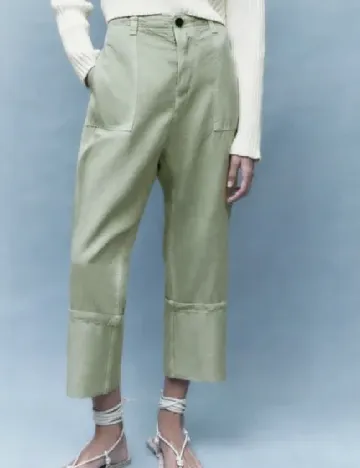 Pantaloni Zara, verde