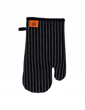 Set mănușă de bucătărie și suport pentru oale MasterChef Arovo, negru