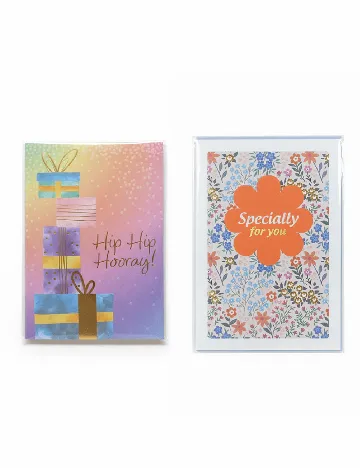 Set felicitari 2 bucati DLP Industry, mix culori