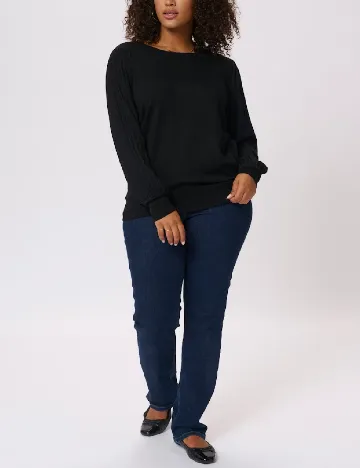 Bluza Kaffe Curve, negru Negru