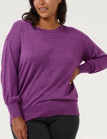 Bluza Kaffe Curve, mov