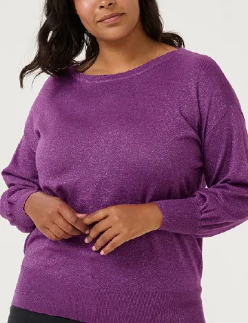 Bluza Kaffe Curve, mov