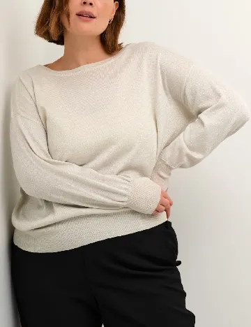 Bluza Kaffe Curve, ecru