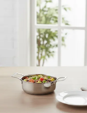 Mini oala servire Zd Trading, argintiu