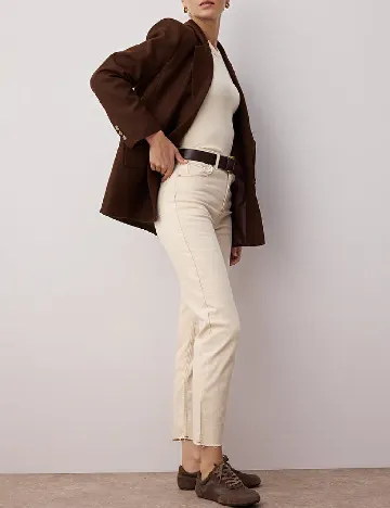 Blugi TRENDYOL, crem