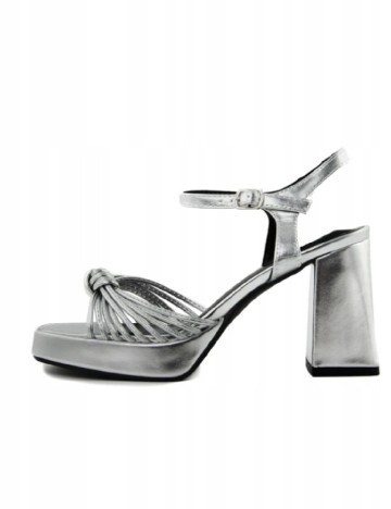 Sandale Bottega 22, argintiu
