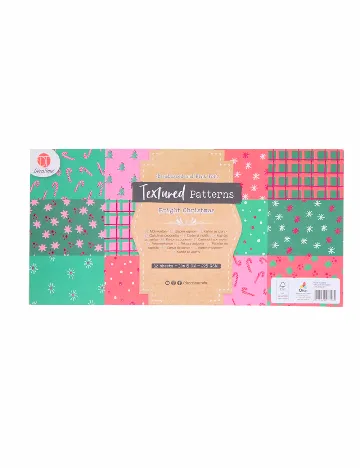 Bloc de carton scrapbooking Craciun Deco Time, mix culori