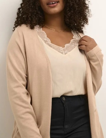 Cardigan Kaffe Curve, crem