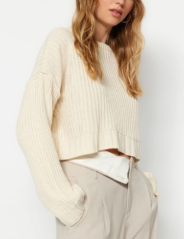 Bluza TRENDYOL, ecru