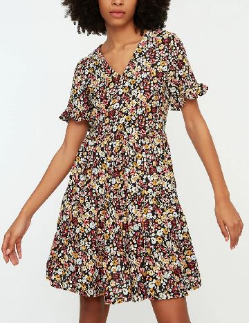 Rochie scurta TRENDYOL, floral print