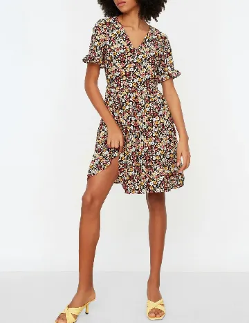 Rochie scurta TRENDYOL, floral print