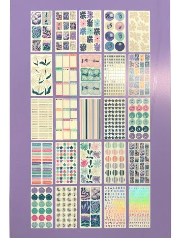 Set stickere AVEC, mix culori