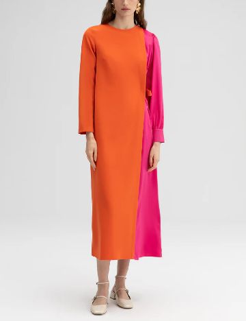 Rochie medie Touche, portocaliu/roz