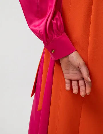 Rochie medie Touche, portocaliu/roz