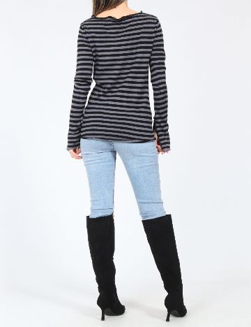 Bluza Zara, gri/negru