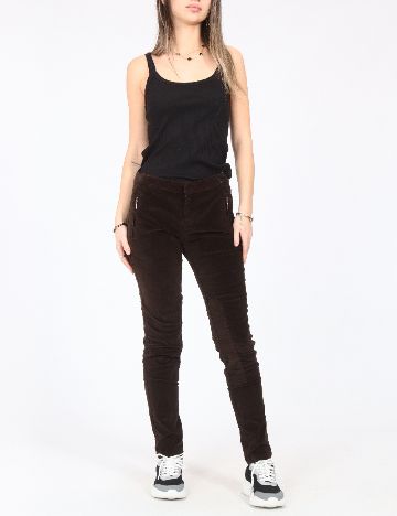 Pantaloni Zara, maro