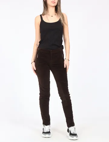 Pantaloni Zara, maro