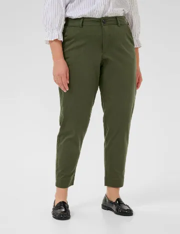 Pantaloni Kaffe Curve, verde