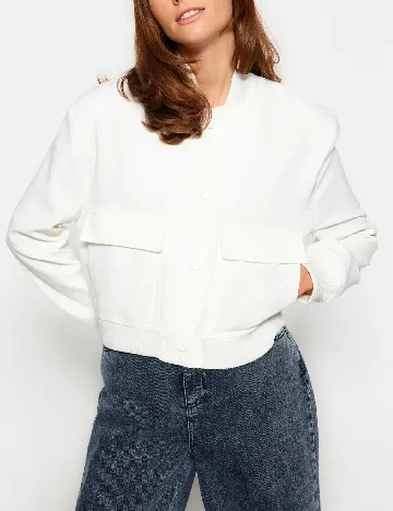 Jacheta TRENDYOL, alb