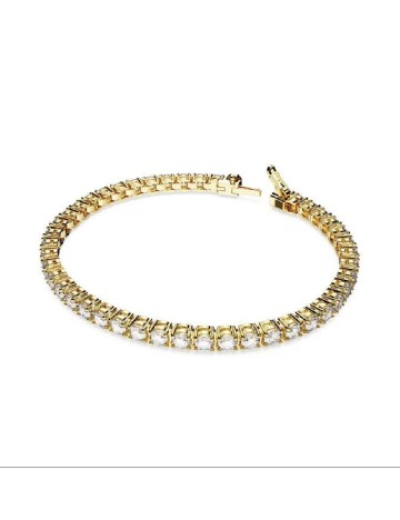 Bratara Matrix Tennis Swarovski, auriu