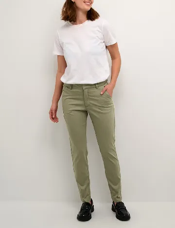 Pantaloni Kaffe, verde