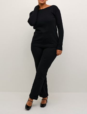 Bluza Kaffe Curve, negru