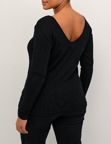 Bluza Kaffe Curve, negru