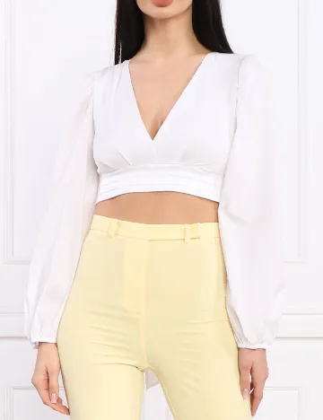 Top PATRIZIA PEPE, alb