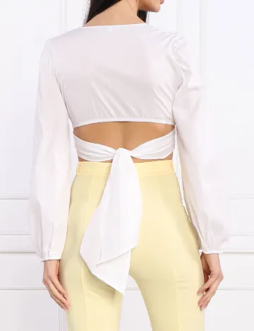 Top PATRIZIA PEPE, alb