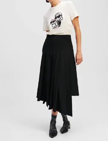 Tricou KARL LAGERFELD, ecru